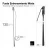  Fusta Entrenamiento Mixta 4619 Negro 130cm