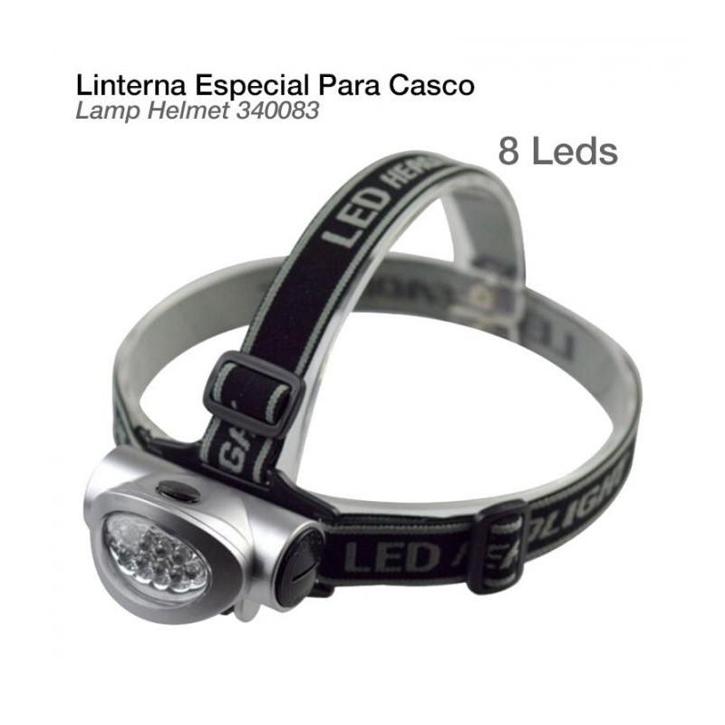 Linterna Especial Para Casco 8 Leds