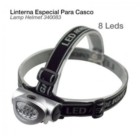 Linterna Especial Para Casco 8 Leds