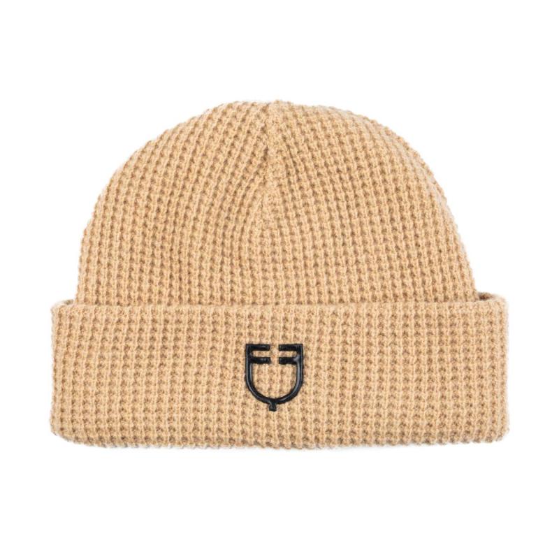 Cuffia Unisex Lana A Costine Con Logo