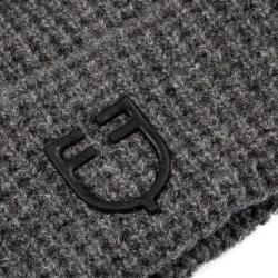 Cuffia Unisex Lana A Costine Con Logo