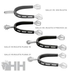 Espuela Inglesa Sprenger Ultrafit Extra Grip Unisex Punta Redonda (Par)