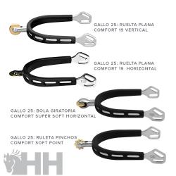 Espuela Inglesa Sprenger Ultrafit Extra Grip Unisex Punta Bola (Par)