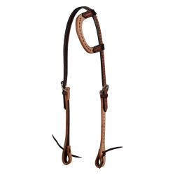 2 Tone One Ear Western Bridle