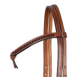 Testiera Western Futurity Con Frontalino Intrecciato