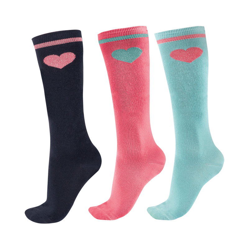 Calcetines De Equitación Glitter, Para Niño