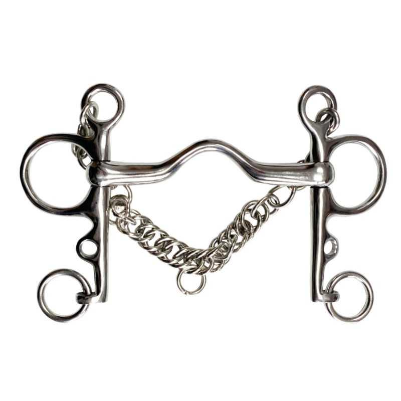 Bocado Pelham Puente Y Cadenilla Inox