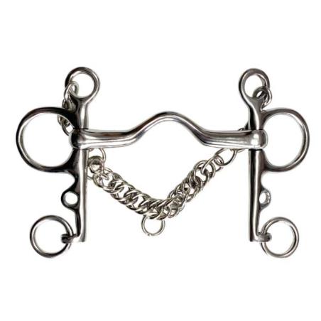 Bocado Pelham Puente Y Cadenilla Inox