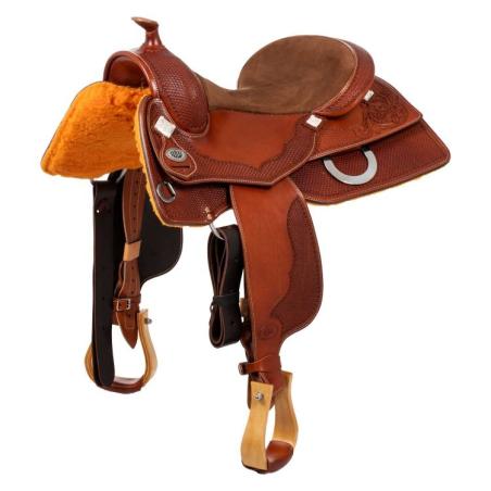 Selle Westwood Classic Reining Square Cognac Flower Nº16 Border Nºwvb