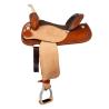 Sella Westwood Basic Barrel Mj, Cognac/Reverse Natural, Border Basket Tooling