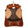 Sella Westwood Basic Barrel Mj, Cognac/Reverse Natural, Border Basket Tooling