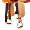 Sella Westwood Basic Barrel Mj, Cognac/Reverse Natural, Border Basket Tooling