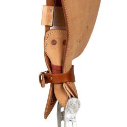Sella Westwood Basic Barrel Mj, Cognac/Reverse Natural, Border Basket Tooling