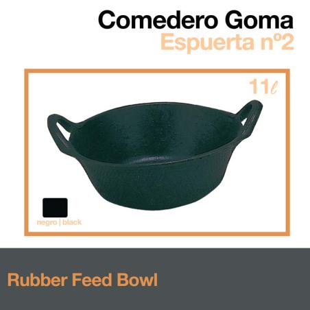 Comedero Goma Espuerta 10Cm X 40Cm 11 Litros