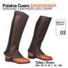 Polaina Cuero Engrasada Marron