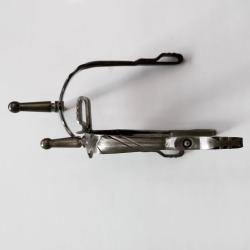 Espuela Vaquera Inox Envejecido Gallo Bola Recto