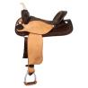 Sella Westwood Basic Barrel Mj Brown/Reverse Natural Border Basket Tooling