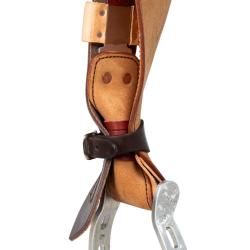 Sella Westwood Basic Barrel Mj Brown/Reverse Natural Border Basket Tooling