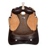 Sella Westwood Basic Barrel Mj Brown/Reverse Natural Border Basket Tooling