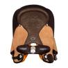 Sella Westwood Basic Barrel Mj Brown/Reverse Natural Border Basket Tooling