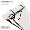 Cabezada Montar Doble Rienda Alomada Cob Ng,,