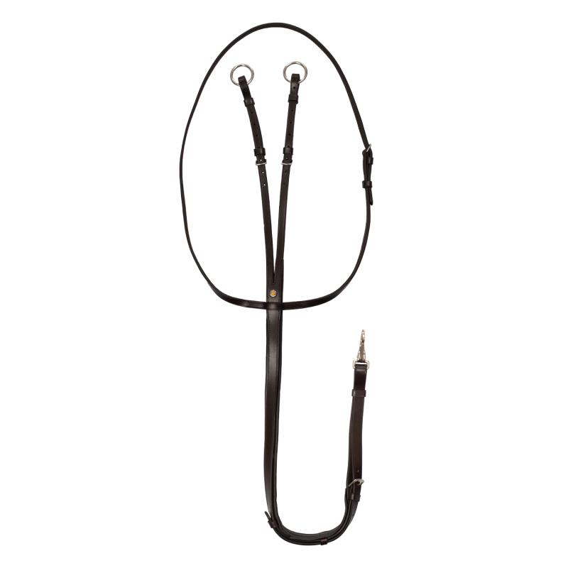 Martingala In Pelle Cuciture Argento