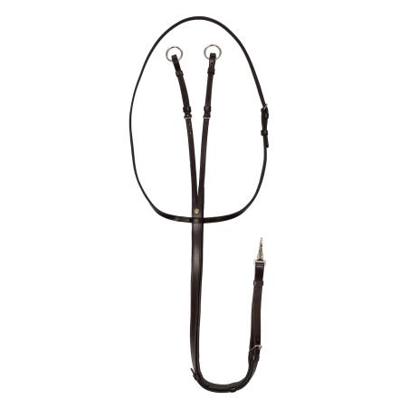 Martingala In Pelle Cuciture Argento