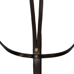 Martingala In Pelle Cuciture Argento