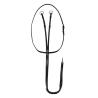 Martingala In Pelle Cuciture Argento