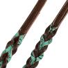 Braided Leather Decorations Reins