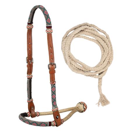 Bosal Set Con Perle Sabbia E Redini Mecate In Cotone