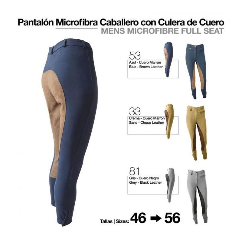  Pantalón Microfibra/cuero Caballero