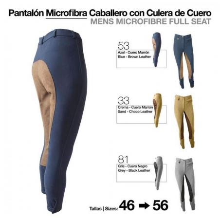  Pantalón Microfibra/cuero Caballero