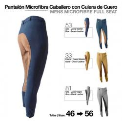 Pantalón Microfibra/cuero Caballero