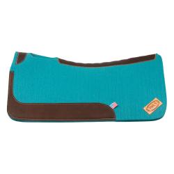 Western Felt Saddle Pad With Leather Inserts