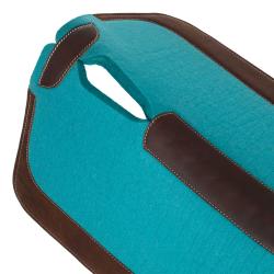 Western Felt Saddle Pad With Leather Inserts