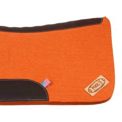 Western Felt Saddle Pad With Leather Inserts