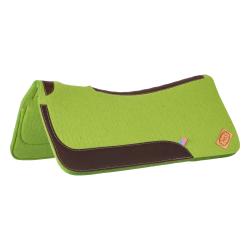 Western Felt Saddle Pad With Leather Inserts