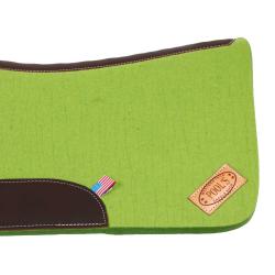 Western Felt Saddle Pad With Leather Inserts