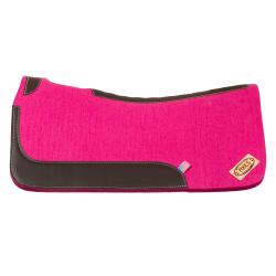 Western Felt Saddle Pad With Leather Inserts