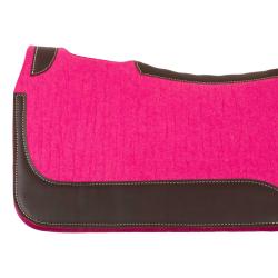 Western Felt Saddle Pad With Leather Inserts