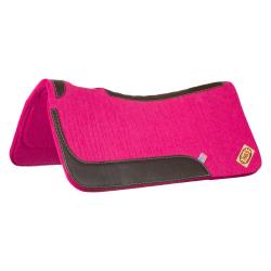 Western Felt Saddle Pad With Leather Inserts