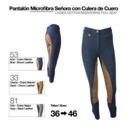  Pantalón Microfibra/cuero Señora