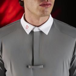 Ridertech Men's Competition Polo Shirt With Short Sleeves And Buttons