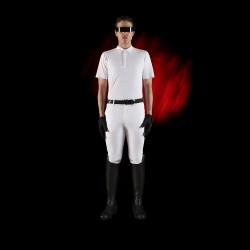 Ridertech Men's Competition Polo Shirt With Short Sleeves And Buttons