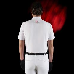 Ridertech Men's Competition Polo Shirt With Short Sleeves And Buttons