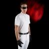 Ridertech Men's Competition Polo Shirt With Short Sleeves And Buttons