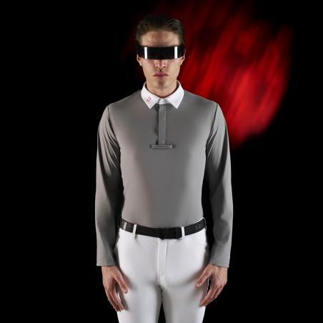 Polo Uomo Concorso Ridertech Manica Lunga Bottoni
