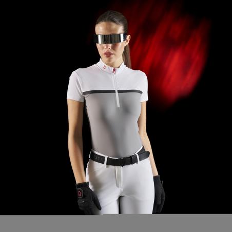 Ridertech Women's Competition Polo Shirt In Perforated Fabric