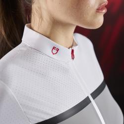 Ridertech Women's Competition Polo Shirt In Perforated Fabric